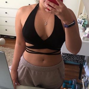 SHEIN Black Wrap Around Camisole